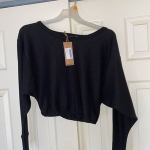 *NEW* Black cropped Top from Boohoo